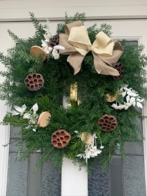 White Christmas Wreath
