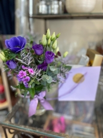 Celebration jam jar arrangements